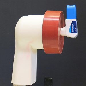 Adapters for inhaler testing - Inhaler Mouthpiece Adapter AT red